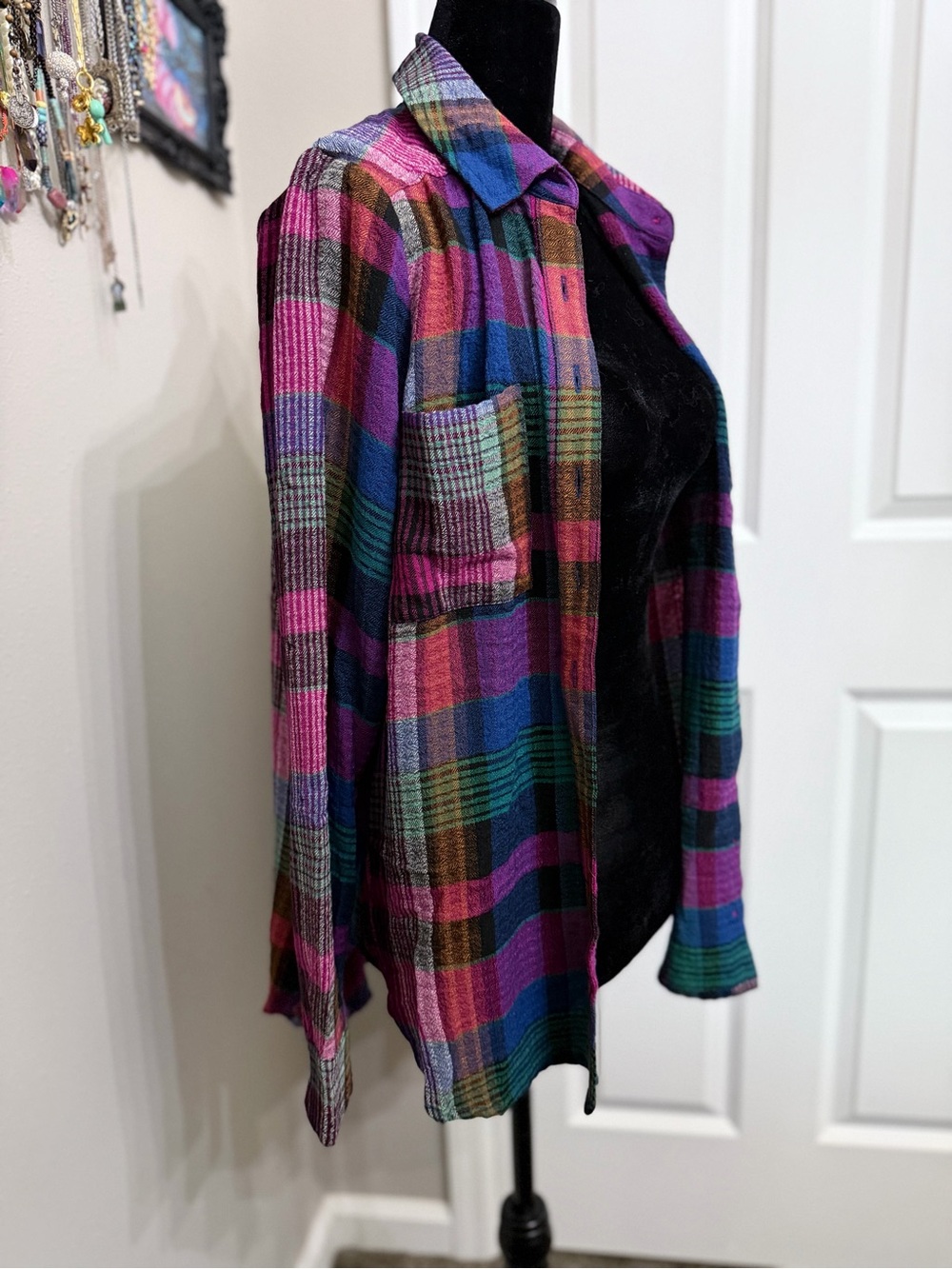 Chelsea & Theodore Plaid Top